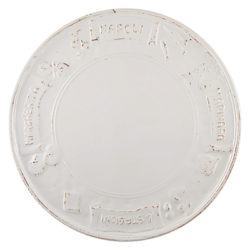 Virginia Casa Toscana Pizza Plate, White